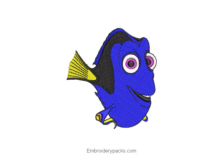 Embroidery Design Finding Dory