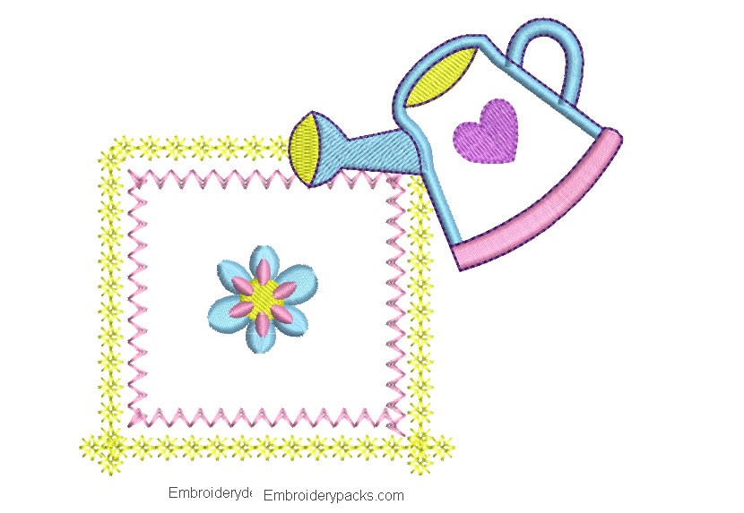 Embroidery design for babies with Application
