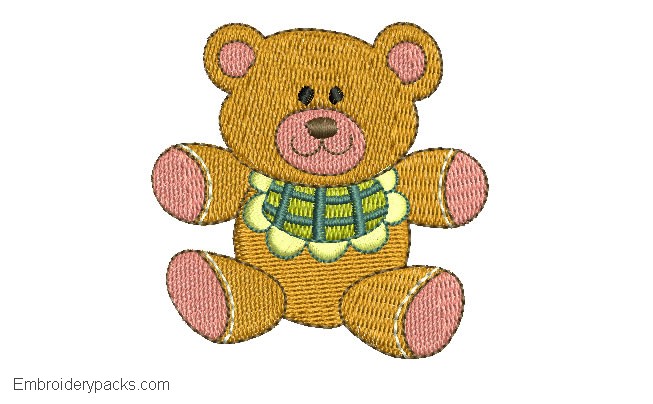 Embroidery of Bears for babies