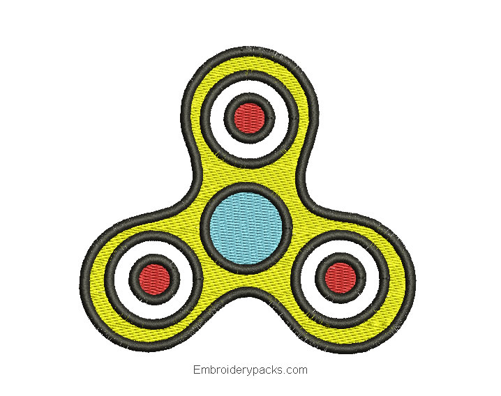 Embroidery spinner design for machine