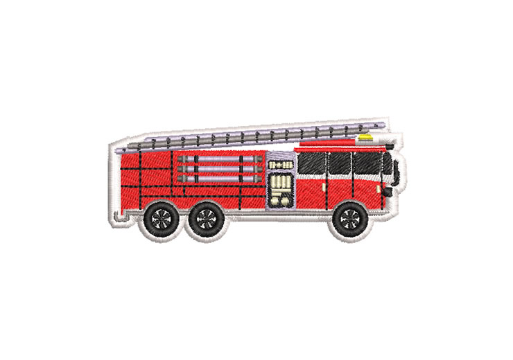 Fire Truck Embroidery Designs