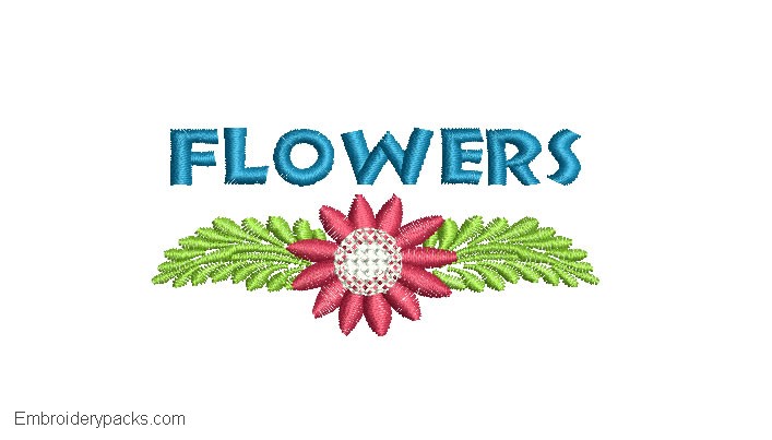 Flower Embroidery Design 3