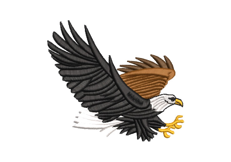 Flying Eagle Embroidery Designs