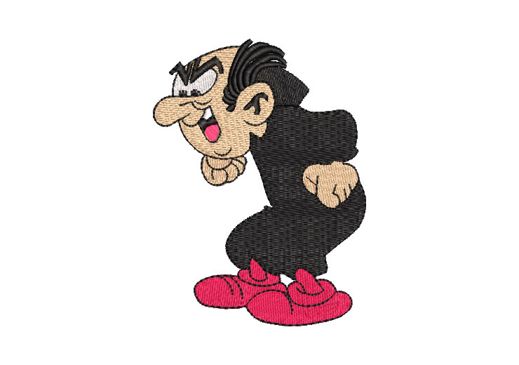 Gargamel the Smurfs Embroidery Designs