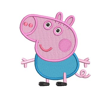 George Pig Embroidery Designs