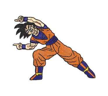 Goku Dragon Ball Z Embroidery Designs