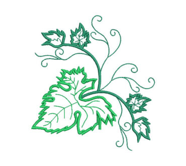 Green Leaf Embroidery Designs