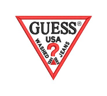 Guess Jeans Logo Embroidery Designs