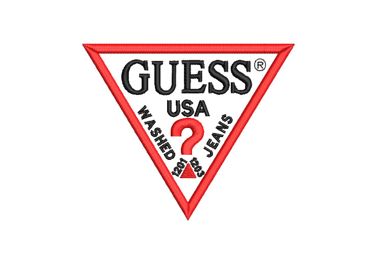 Guess Jeans Logo Embroidery Designs