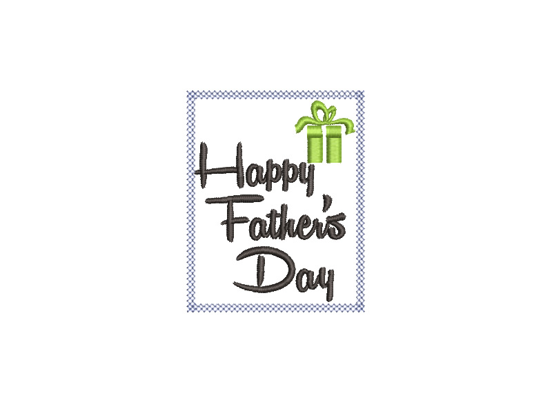 Happy Father's Day Embroidery Designs