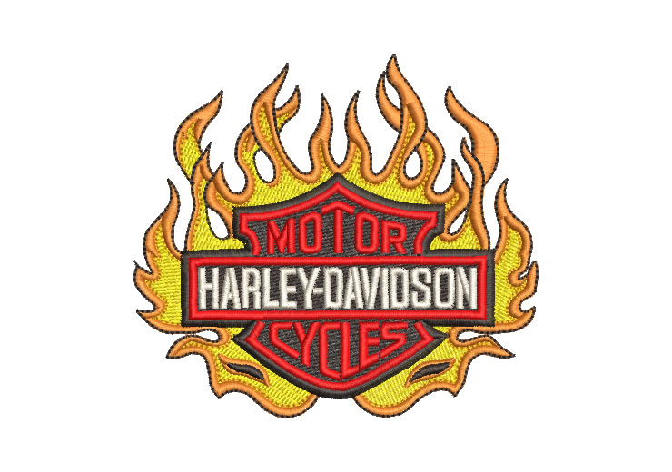 Harley Davidson Motor Embroidery Designs
