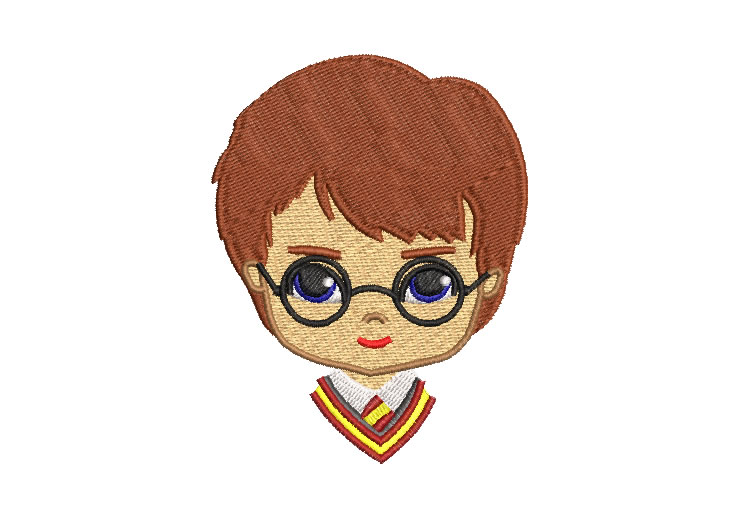 Harry Potter Face Embroidery Designs