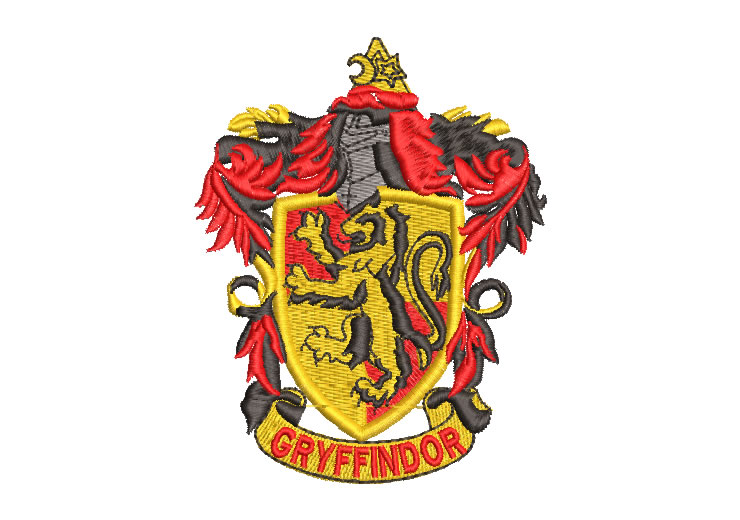 Harry Potter Gryffindor Crest Embroidery Designs