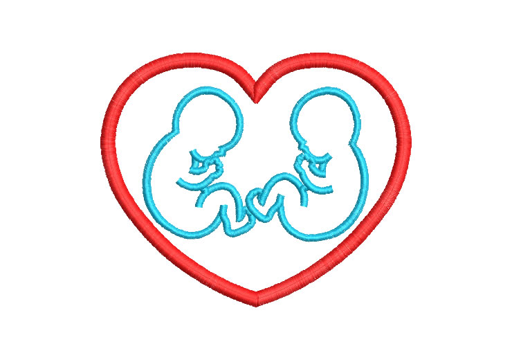 Heart with Baby Embroidery Designs