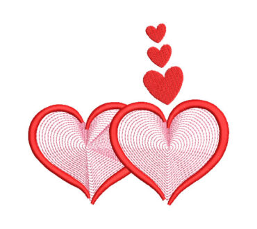 Heart with Decoration Embroidery Designs