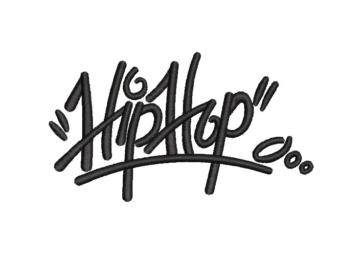 Hip Hop Letter Embroidery Designs