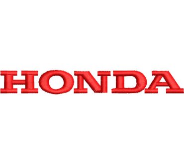 Honda Letter Logo Embroidery Designs