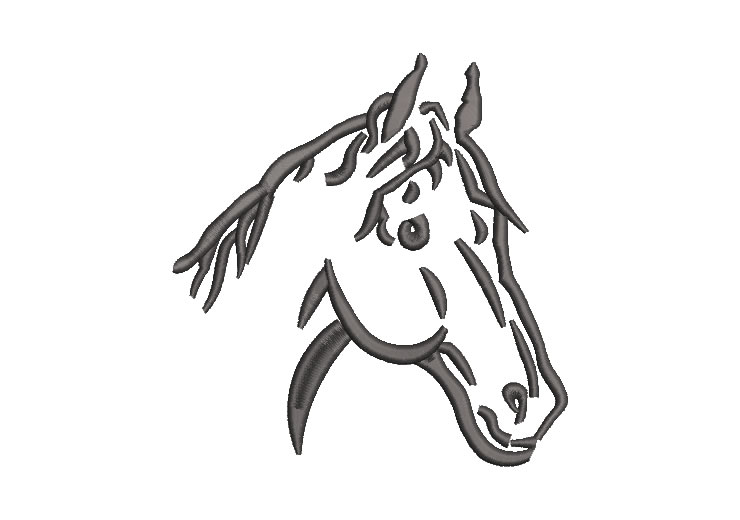 Horse Face Embroidery Designs