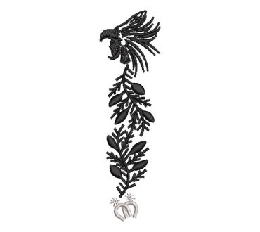 Horseshoe Eagle for Mariachi Clothing, Charro Outfits Embroidery Designs
