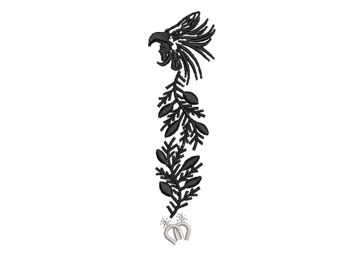 Horseshoe Eagle for Mariachi Clothing, Charro Outfits Embroidery Designs