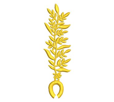 Horseshoe Leaves Decoration for Mariachi Clothing, Charro Outfits Embroidery Designs