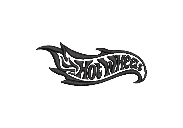 Hot Wheels Logo Embroidery Designs