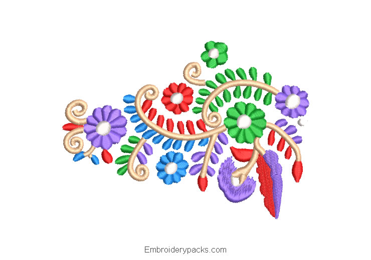 Hungarian Flower Embroidery Design