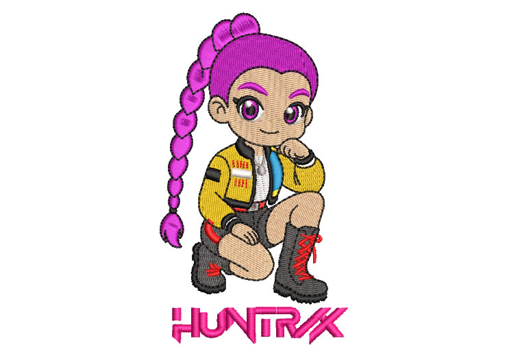 Huntr Mira Character Embroidery Designs