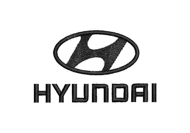 Hyundai logo Embroidery Design