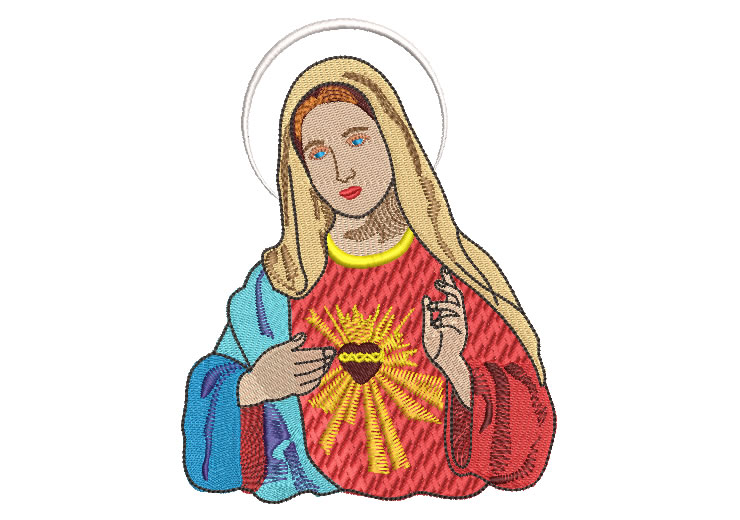 Immaculate Heart of Mary Embroidery Designs