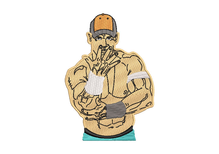 John Cena WWE Wrestler Embroidery Designs