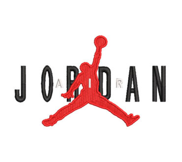 Jordan Letter Logo Embroidery Designs