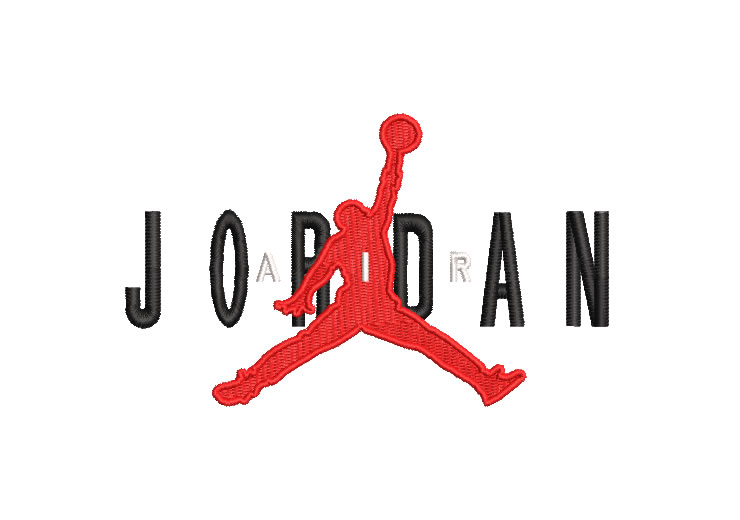 Jordan Letter Logo Embroidery Designs
