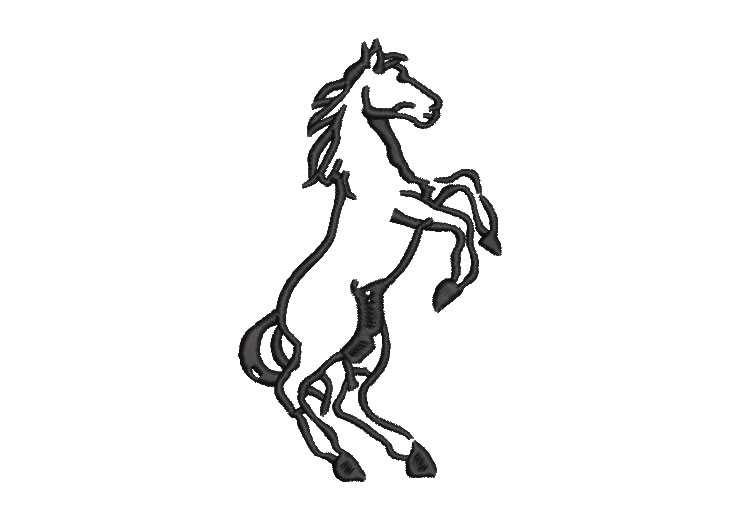 Jumping Horse Embroidery Designs