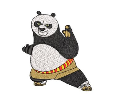 Kung Fu Panda Po Embroidery Designs