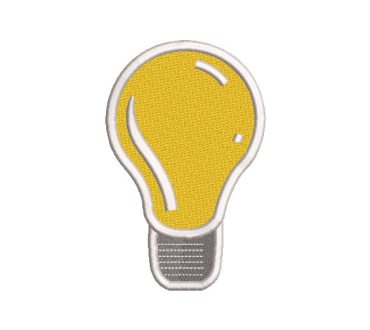 Led Light Bulb Embroidery Designs