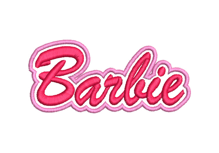 Letter Barbie Embroidery Designs