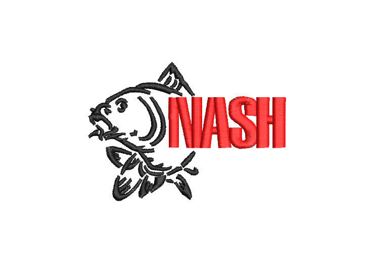 Letter Nash Logo Embroidery Designs