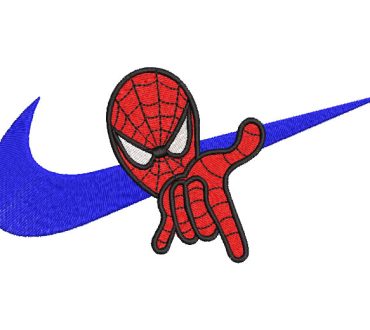 Logo Nike Spider Man Spiderman Embroidery Designs