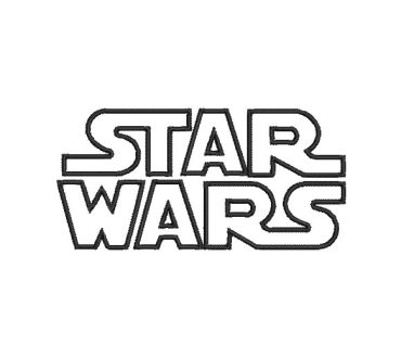 Logo Star Wars Letter Embroidery Designs