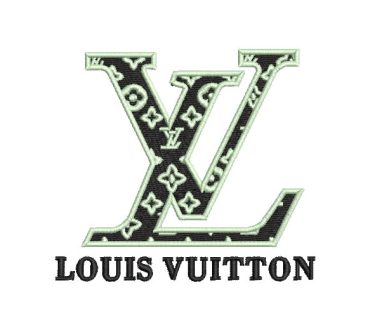 Louis Vuitton Logo with Letter Embroidery Designs