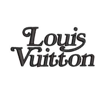 Louis Vuitton logo with lettering Embroidery designs