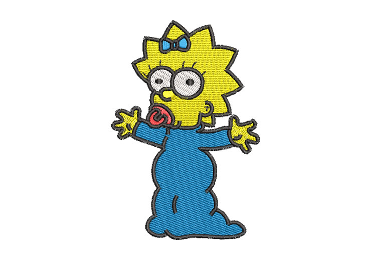 Maggie Simpson Embroidery Designs