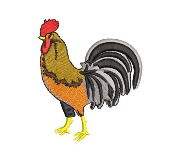 Majestic Rooster Embroidery Designs