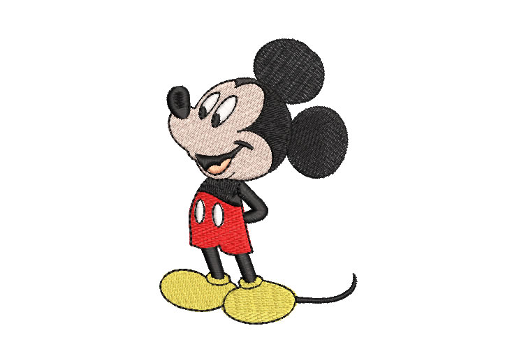 Mickey Mouse Looking Embroidery Designs