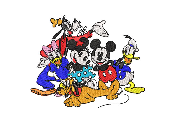 Mickey and Friends Embroidery Designs