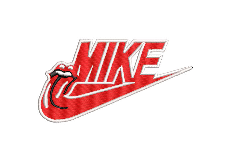 Mike Rolling Stones Logo Embroidery Designs