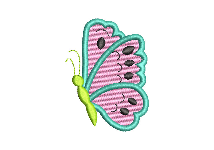 Mini Colorful Butterfly Embroidery Designs