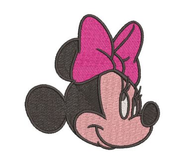 Minnie Mouse Face Embroidery Designs