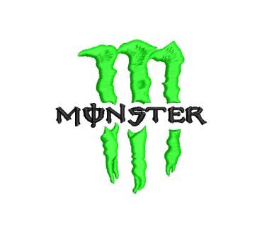 Monster Energy Logo Embroidery Designs
